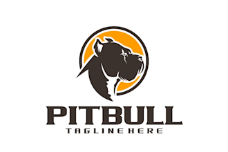 design pitbull logo with original concept