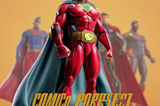 draw superhero character for you