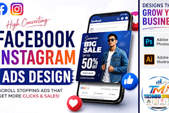 facebook and instagram creative ads design