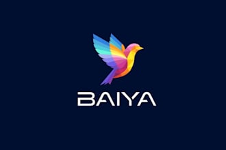 do a geometric logo design for your brand