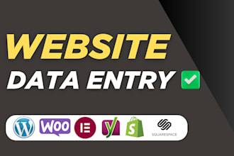 do expert wordpress data entry