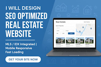 design real estate website with idx mls integration