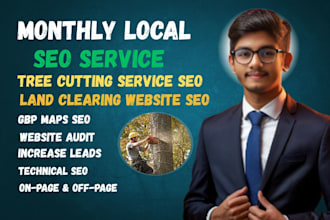 local SEO for your tree cutting trimming stump grinding and tree removal site