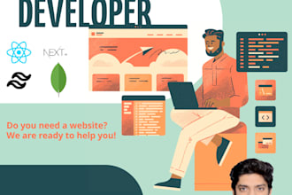 create modern react or next website with a responsive design
