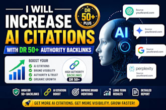 increase ai citations with DR 50 plus authority backlinks