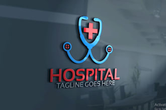 do eye hospital logo design for your business with copyright