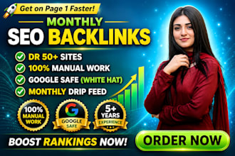 do monthly off page SEO backlinks service for google ranking