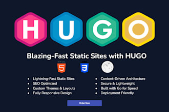 build hugo static website for you
