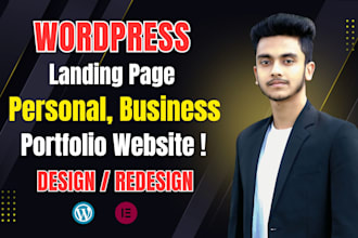 create a personal portfolio website or business portfolio and landing page