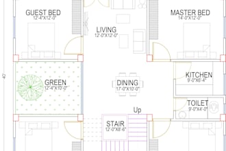 do floor plan, elevation, section
