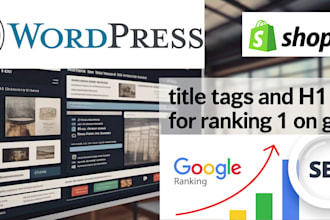 write SEO meta descriptions, title tags, h1 headings, and image alt texts