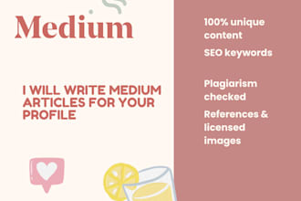 write medium articles for your profile