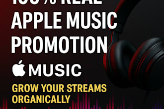 boost your apple music, itunes tracks with organic promotion to real listeners