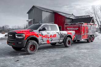 design a custom vehicle wrap, cars, pickups, trailers, etc