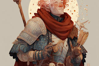 draw dnd character art, a dnd character commission