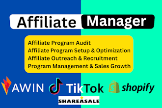 manage your affiliate program on awin or shareasale