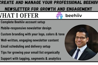 create and manage your professional beehiiv newsletter for growth and engagement