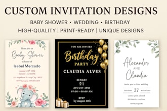 design wedding invitation, save the date, greeting church flyer, birthday invite