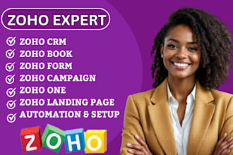 design zoho landing page and setup zoho campaign for email marketing