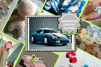 create a custom amigurumi crochet pattern in english or german
