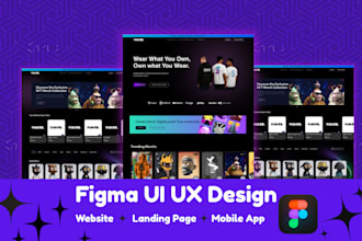 design web or mobile application, dashboard or admin panel with best uiux