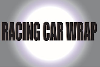 create professional racing car wrap, sports car, car wrap design and many more