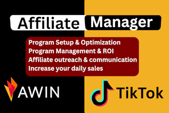 help you in tiktok shop affiliate marketing and manage tiktok shop
