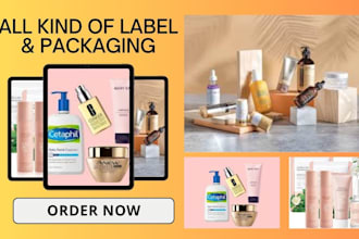 design product label do packaging design box bottle amazon package jar 3d mocku0