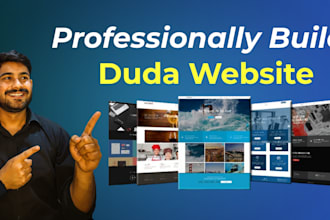 build and design a professional duda website using the duda builder