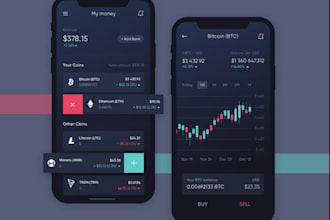 build crypto trading app with trading bot, forex app, stock app exchange website