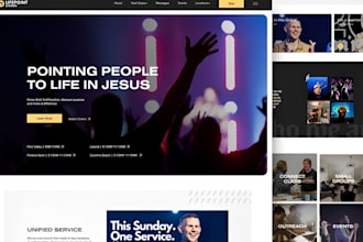 design church website non profit website charity website 501c3 ngo website