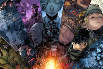 do anime manga comic book cover design comic book