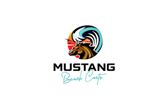 design modern beach golf cart logo