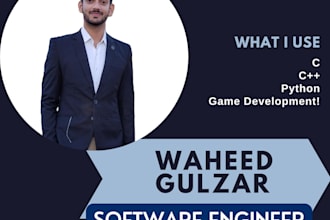 develop games and do tasks in python, cpp and c languages