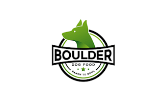 design boulder dog food company logo