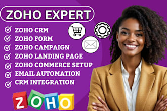 setup your zoho commerce store with products, payment gateway, CRM, email system