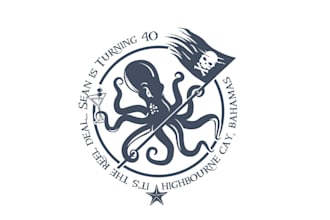 create an awesome octopus, honey bee, mountain hill vintage logo in 12 hours