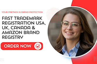 help you with trademark registration USA UK canada and amazon brand registry