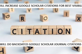 increase google scholar citations, backdate citations with highly ranked journal