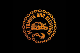 design classic towing company logo