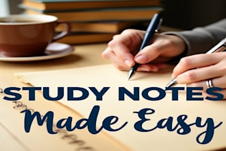 professional handwritten notes I neat study notes
