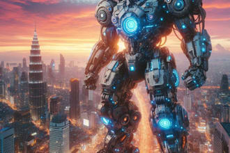draw an awesome mecha illustration character art for you