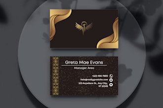 design professional and modern business visiting card