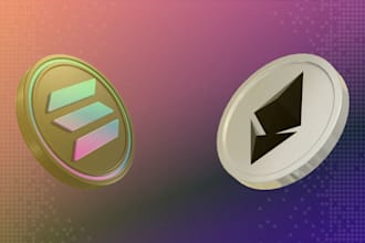 solana blockchain ethereum smart contract ico ido website crypto staking app