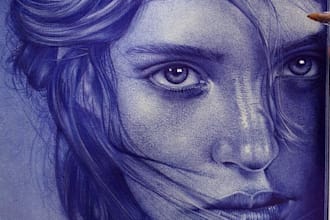 create pen and ink character drawings and concept art