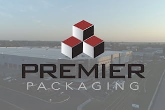 design a minimal modern packaging logo