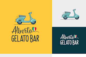 design high quality auto bike, organic food vintage logo  in one day