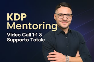 mentoring amazon KDP con video call 1 a 1 e supporto completo alla pubblicazione