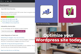 optimize your website with yoast SEO, meta tags, alt tags, and speed fixes