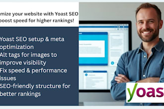 optimize your website with yoast SEO, meta tags, alt tags, fix speed issues